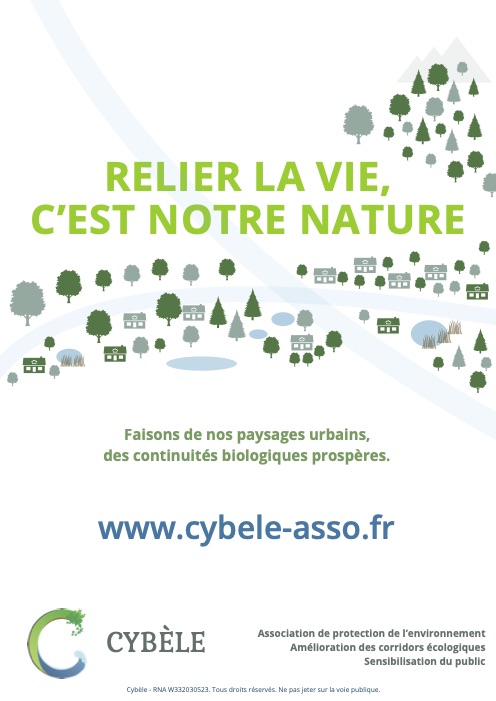 Cybèle - Affiche n°1 : Relier la vie,<br/>c'est notre nature